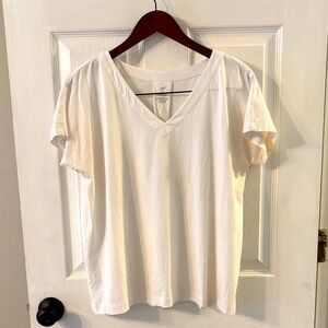 J. Jill Soft Pleat-Back Tee